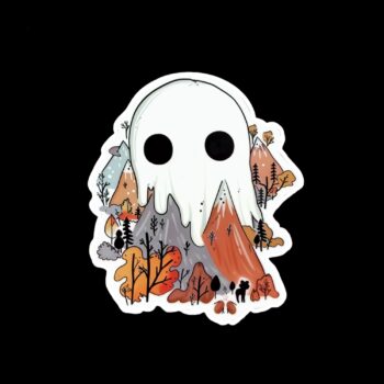 Ghost Mountains Rustic Sticker