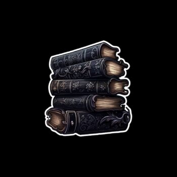 Gothic Books Sticker