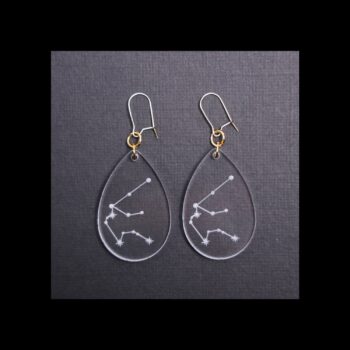 Aquarius Clear Acrylic Earrings