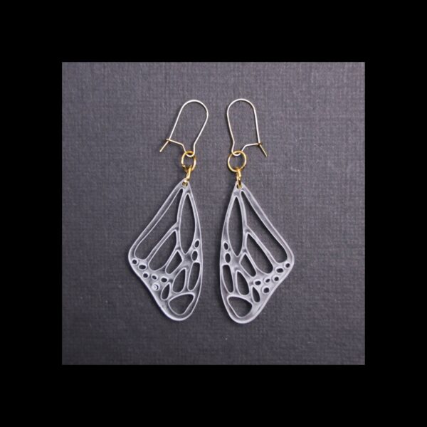 Butterfly Wings Clear Acrylic Earring
