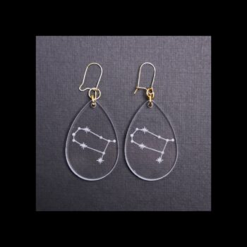Gemini Clear Acrylic Earrings