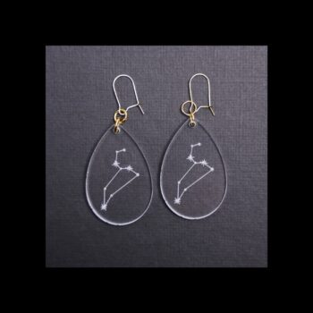 Leo Clear Acrylic Earrings