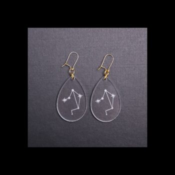 Libra Clear Acrylic Earrings