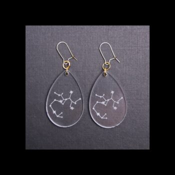Sagittarius Clear Acrylic Earrings