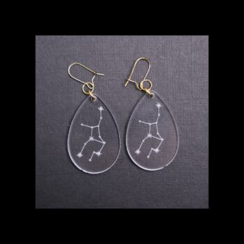 Virgo Clear Acrylic Earrings