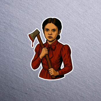 50's Killer Chick Sticker. These stickers are made with printable vinyl with a vinyl top coat that is scratch-resistant and water resistant.