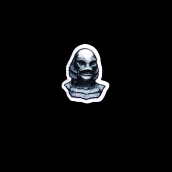 Creature Pin. These pin are made with thick acrylic and hand heat pressed. Comes with metal pin with black rubber stopper.