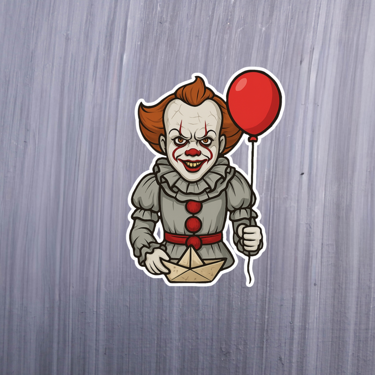 Dancing Clown Sticker. These stickers are made with printable vinyl with a vinyl top coat that is scratch-resistant and water resistant. Put one on your phone case, laptop, iPad, hard cooler; the possibilities are endless.
