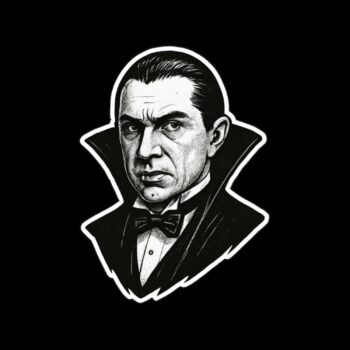 Dracula Sticker. These stickers are made with printable vinyl with a vinyl top coat that is scratch-resistant and water resistant. Put one on your phone case, laptop, iPad, hard cooler; the possibilities are endless.