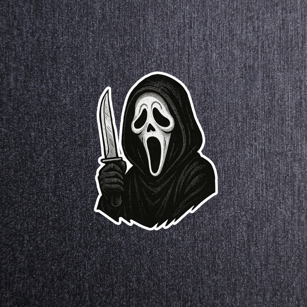 The Ghostface Knife Sticker