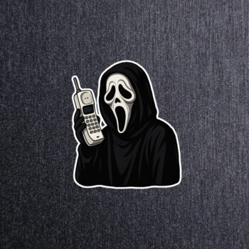 The Ghostface Phone Sticker