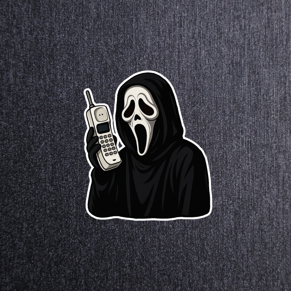 The Ghostface Phone Sticker