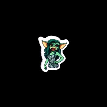 Goblin Princess Pin. These pin are made with thick acrylic and hand heat pressed. Comes with metal pin with black rubber stopper.