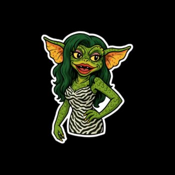 Goblin Princess Sticker. These stickers are made with printable vinyl with a vinyl top coat that is scratch-resistant and water resistant. Put one on your phone case, laptop, iPad, hard cooler; the possibilities are endless.