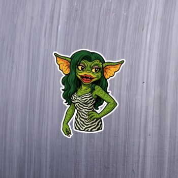 Goblin Princess Sticker. These stickers are made with printable vinyl with a vinyl top coat that is scratch-resistant and water resistant. Put one on your phone case, laptop, iPad, hard cooler; the possibilities are endless.