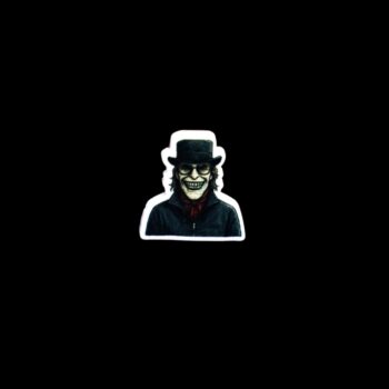 Kidnapper Pin. These pin are made with thick acrylic and hand heat pressed. Comes with metal pin with black rubber stopper.