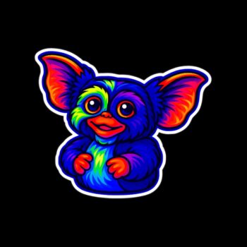 Neon Fuzzy Goblin Sticker. These stickers are made with printable vinyl with a vinyl top coat that is scratch-resistant and water resistant. Put one on your phone case, laptop, iPad, hard cooler; the possibilities are endless.
