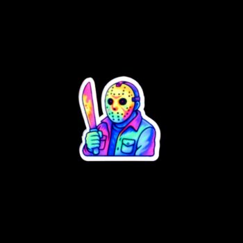 New Hockey Mask Pin. These pin are made with thick acrylic and hand heat pressed. Comes with metal pin with black rubber stopper.