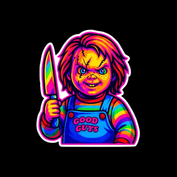 Neon Lakeshore Strangler Sticker. These stickers are made with printable vinyl with a vinyl top coat that is scratch-resistant and water resistant. Put one on your phone case, laptop, iPad, hard cooler; the possibilities are endless.