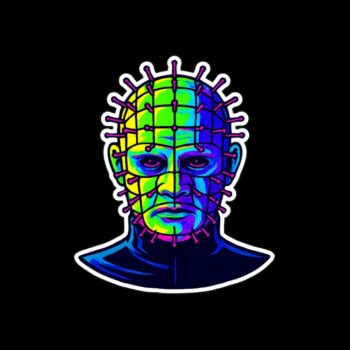Neon Priest Sticker. These stickers are made with printable vinyl with a vinyl top coat that is scratch-resistant and water resistant. Put one on your phone case, laptop, iPad, hard cooler; the possibilities are endless.