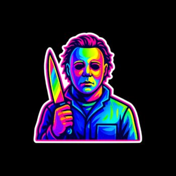 Neon The Shape Sticker. These stickers are made with printable vinyl with a vinyl top coat that is scratch-resistant and water resistant. Put one on your phone case, laptop, iPad, hard cooler; the possibilities are endless.