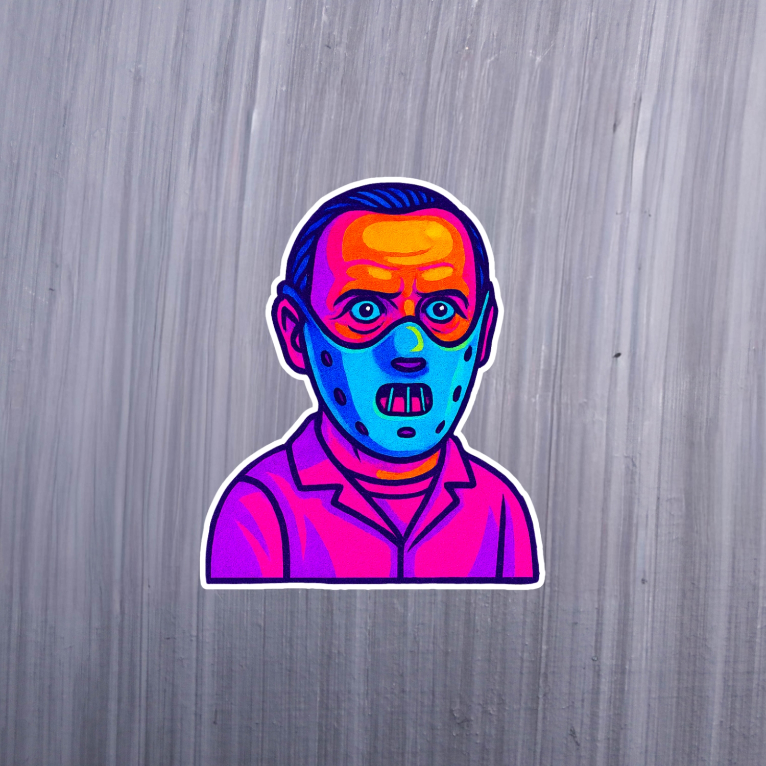 Neon Chesapeake Ripper Sticker. These stickers are made with printable vinyl with a vinyl top coat that is scratch-resistant and water resistant. Put one on your phone case, laptop, iPad, hard cooler; the possibilities are endless.