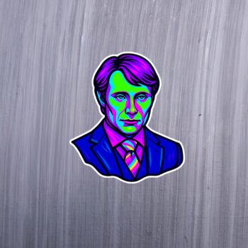Neon DR Sticker. These stickers are made with printable vinyl with a vinyl top coat that is scratch-resistant and water resistant. Put one on your phone case, laptop, iPad, hard cooler; the possibilities are endless.