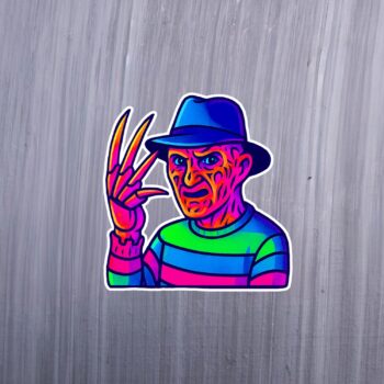 Neon Dream Demon Sticker. These stickers are made with printable vinyl with a vinyl top coat that is scratch-resistant and water resistant. Put one on your phone case, laptop, iPad, hard cooler; the possibilities are endless.