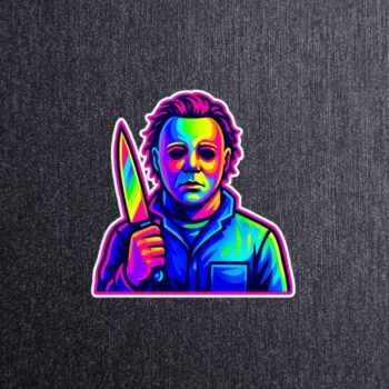Neon Michael Sticker