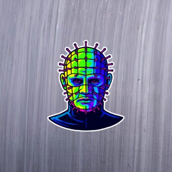 Neon Priest Sticker. These stickers are made with printable vinyl with a vinyl top coat that is scratch-resistant and water resistant. Put one on your phone case, laptop, iPad, hard cooler; the possibilities are endless.
