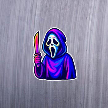 Neon The Voice Sticker. These stickers are made with printable vinyl with a vinyl top coat that is scratch-resistant and water resistant. Put one on your phone case, laptop, iPad, hard cooler; the possibilities are endless.