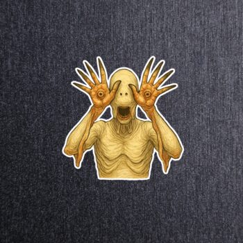 Pale Man Sticker