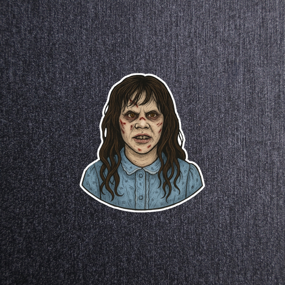 Regan Exorcist Sticker
