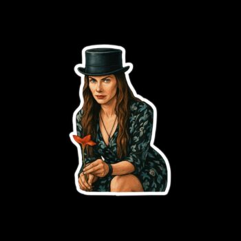 She's The Hat Sticker. These stickers are made with printable vinyl with a vinyl top coat that is scratch-resistant and water resistant. Put one on your phone case, laptop, iPad, hard cooler; the possibilities are endless.
