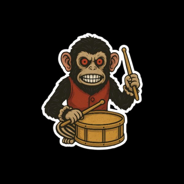 The Monkey Sticker. These stickers are made with printable vinyl with a vinyl top coat that is scratch-resistant and water resistant. Put one on your phone case, laptop, iPad, hard cooler; the possibilities are endless.