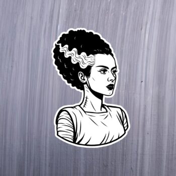 Bride Sticker. These stickers are made with printable vinyl with a vinyl top coat that is scratch-resistant and water resistant. Put one on your phone case, laptop, iPad, hard cooler; the possibilities are endless.