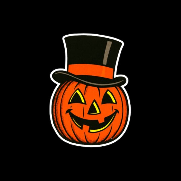Vintage Pumpkin Sticker. These stickers are made with printable vinyl with a vinyl top coat that is scratch-resistant and water resistant. Put one on your phone case, laptop, iPad, hard cooler; the possibilities are endless.