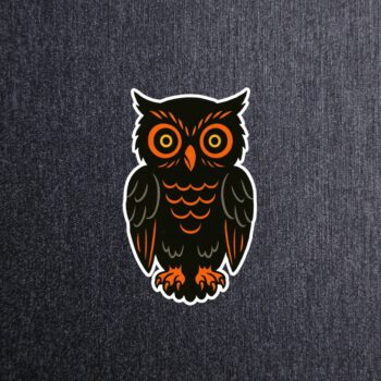 Vintage Owl Sticker