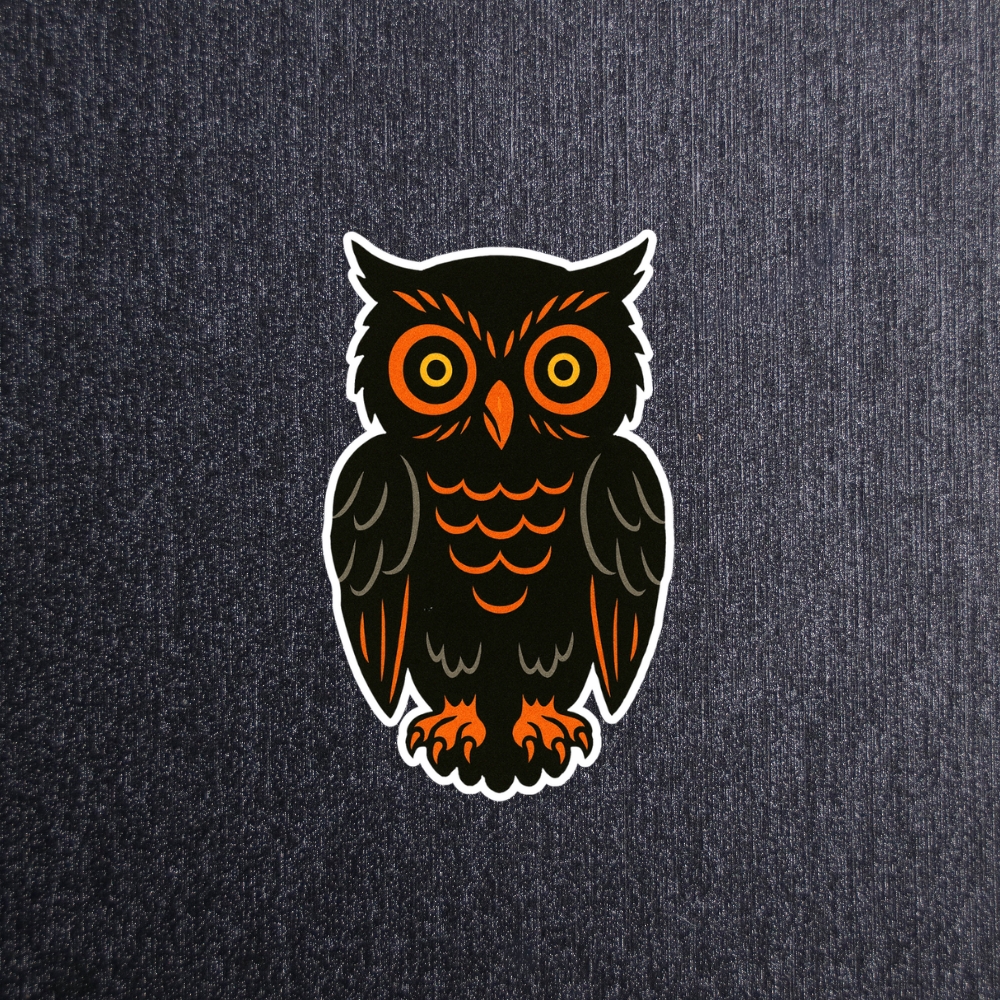 Vintage Owl Sticker