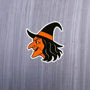 Vintage Witch Sticker. These stickers are made with printable vinyl with a vinyl top coat that is scratch-resistant and water resistant. Put one on your phone case, laptop, iPad, hard cooler; the possibilities are endless.