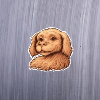 White Dragon Dog Sticker. These stickers are made with printable vinyl with a vinyl top coat that is scratch-resistant and water resistant. Put one on your phone case, laptop, iPad, hard cooler; the possibilities are endless.