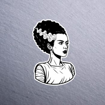 Bride Sticker. These stickers are made with printable vinyl with a vinyl top coat that is scratch-resistant and water resistant.