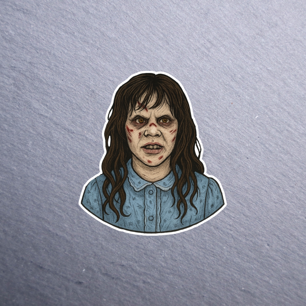 Demon Girl Sticker. These stickers are made with printable vinyl with a vinyl top coat that is scratch-resistant and water resistant.