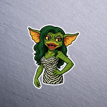 Goblin Princess Sticker. These stickers are made with printable vinyl with a vinyl top coat that is scratch-resistant and water resistant.