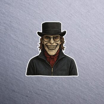 Kidnapper Sticker. These stickers are made with printable vinyl with a vinyl top coat that is scratch-resistant and water resistant.