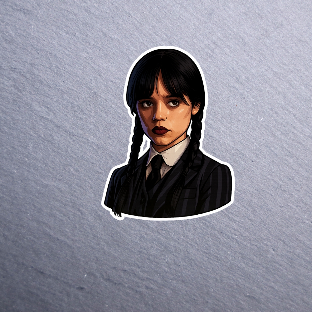 Monday's Child Sticker. These stickers are made with printable vinyl with a vinyl top coat that is scratch-resistant and water resistant.