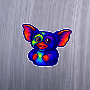 Neon Fuzzy Goblin Sticker. These stickers are made with printable vinyl with a vinyl top coat that is scratch-resistant and water resistant. Put one on your phone case, laptop, iPad, hard cooler; the possibilities are endless.