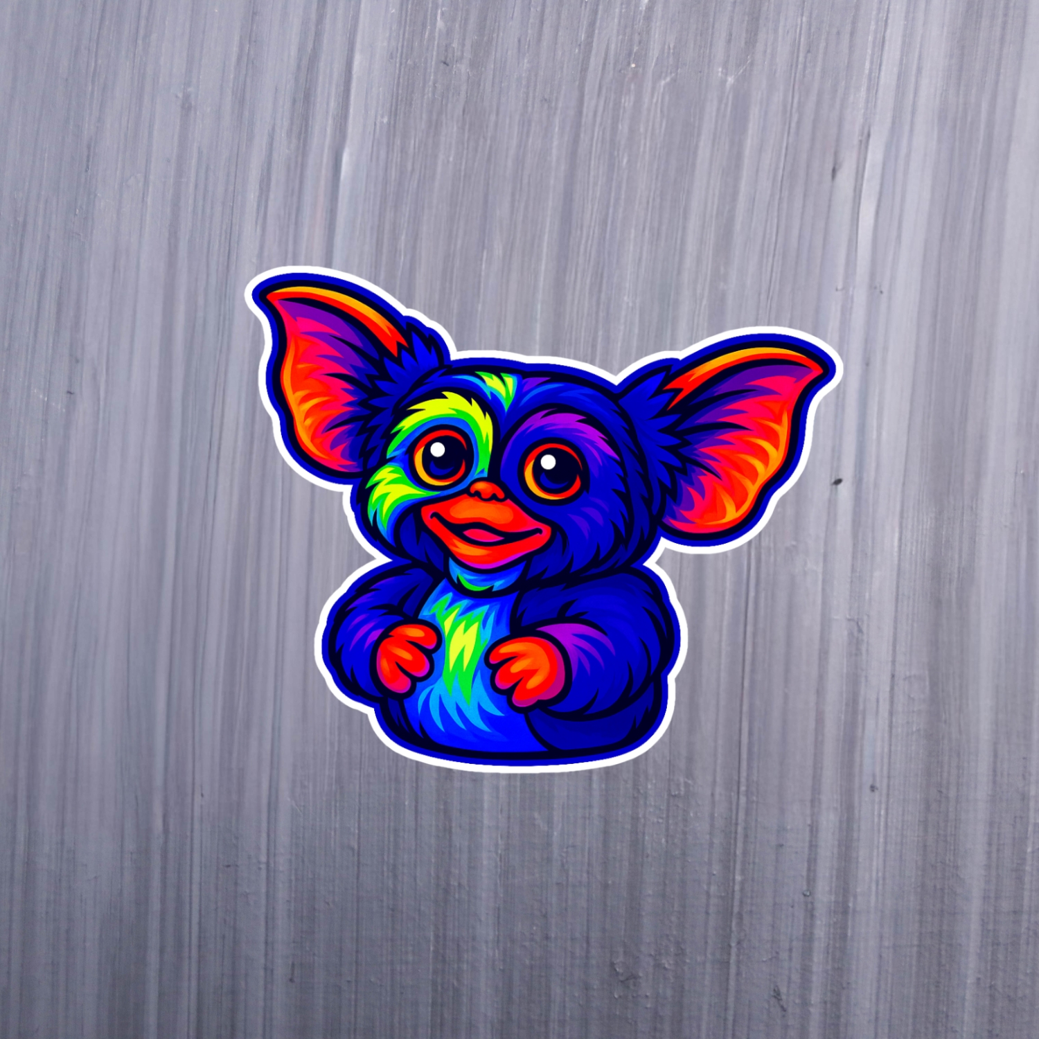 Neon Fuzzy Goblin Sticker. These stickers are made with printable vinyl with a vinyl top coat that is scratch-resistant and water resistant. Put one on your phone case, laptop, iPad, hard cooler; the possibilities are endless.