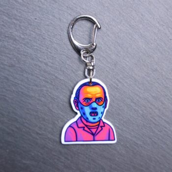 Neon Chesapeake Ripper Bag Tag. This bag tag is made with acrylic and heat pressed. Comes with lobster clasp topper that easily hooks to a bag, zippers, and lanyards for fun display and swivels. White backside.