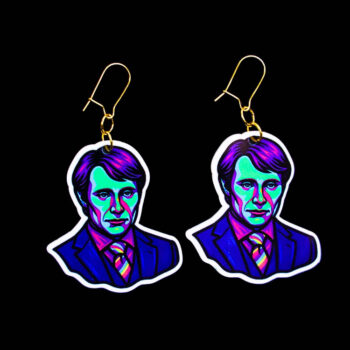 Neon Chesapeake Ripper Earrings. These earrings are made with acrylic and hand heat pressed. Comes with 18k plated gold hooks that is nickel free. Easily put loop through ear and hook back so the earring doesn’t fall out.